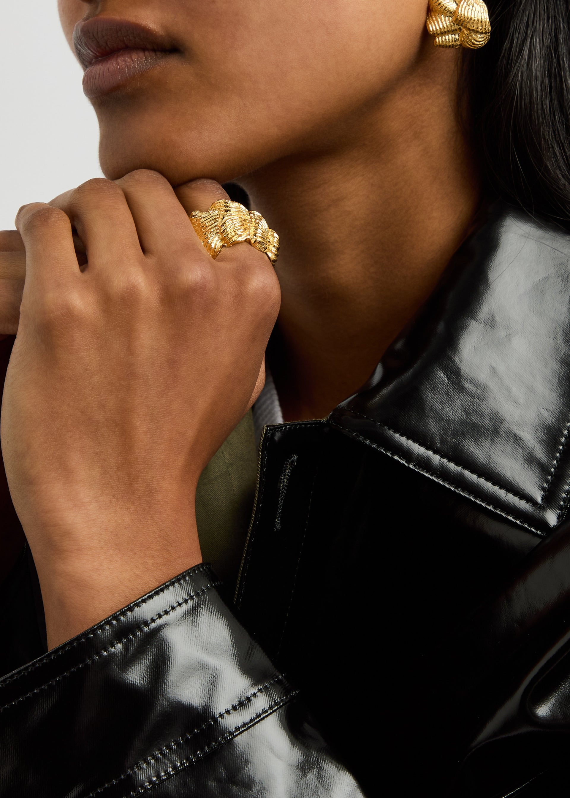 Buttercream 18kt gold-plated ring
'