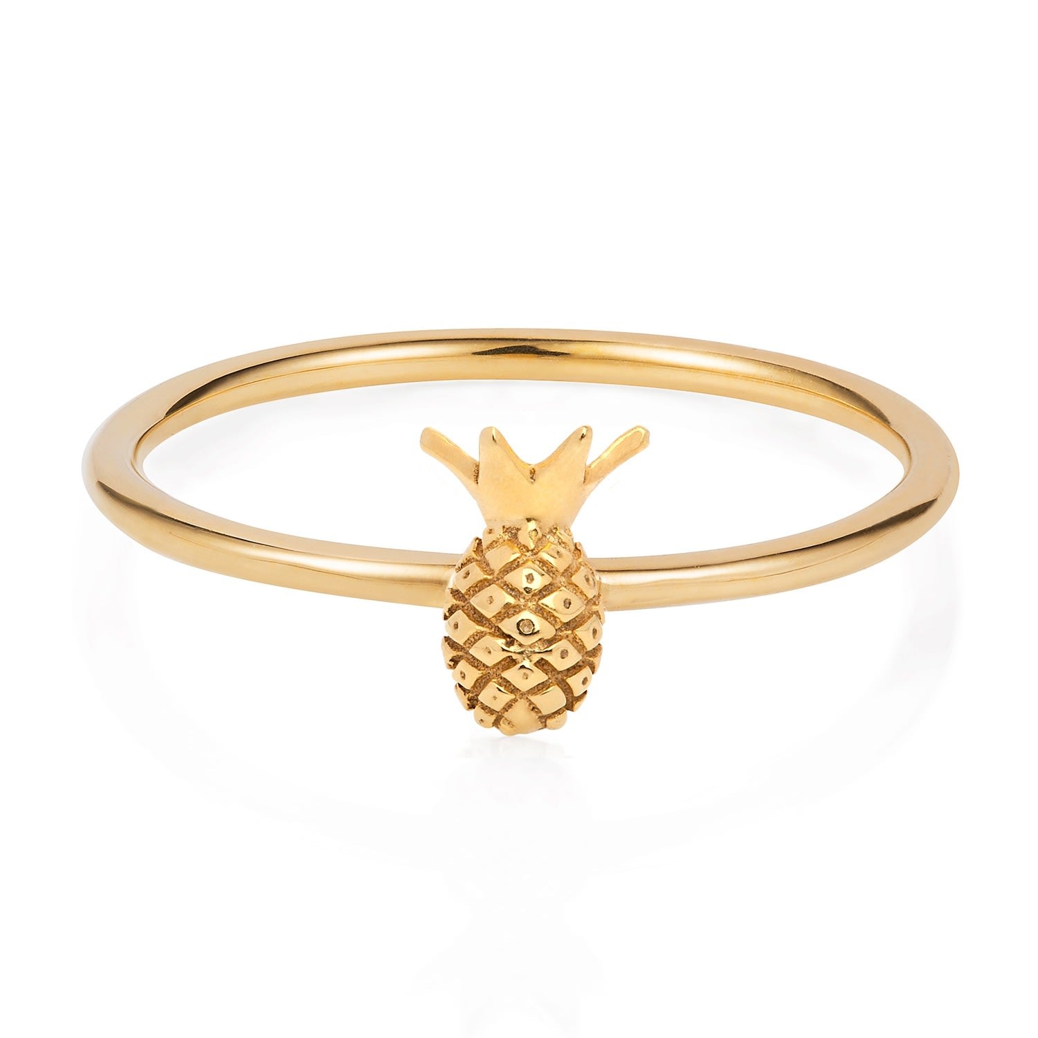Tiny Pineapple Ring Gold