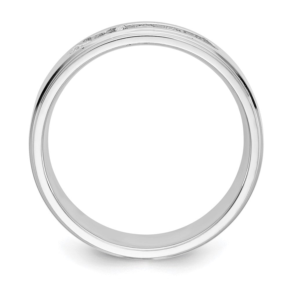 14k White Gold Lab Grown Diamond Wedding Band Ring 1/2ct Clarity- VS Color- D-E