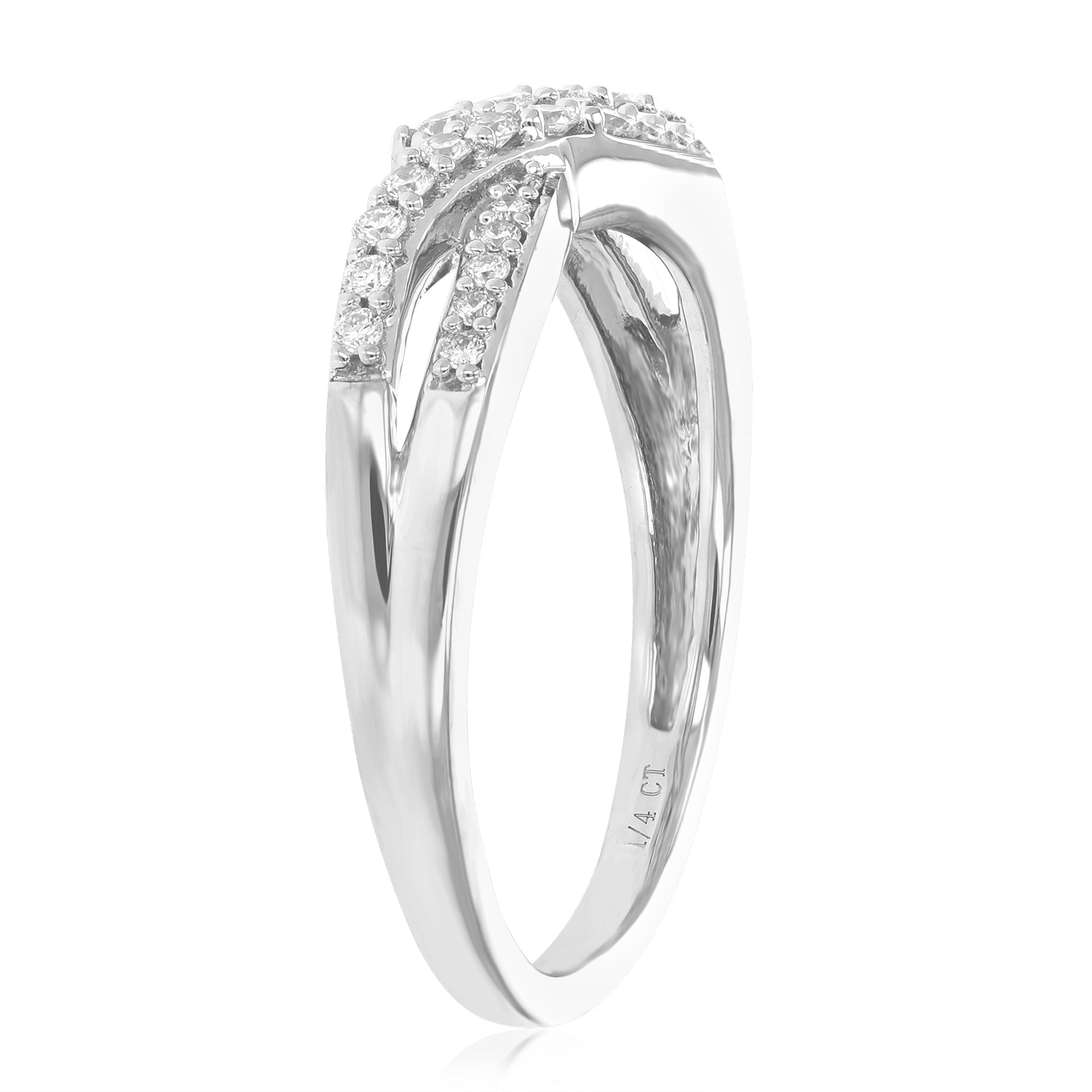 1/4 cttw Round Cut Lab Grown Diamond .925 Sterling Silver Engagement Ring .925 Sterling Silver Prong Set