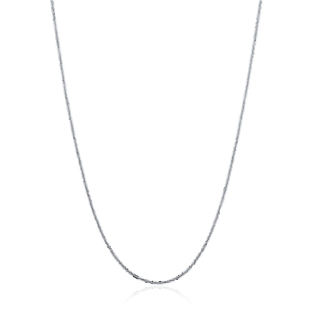 Criss Cross Chain in 14K White Gold, 18"