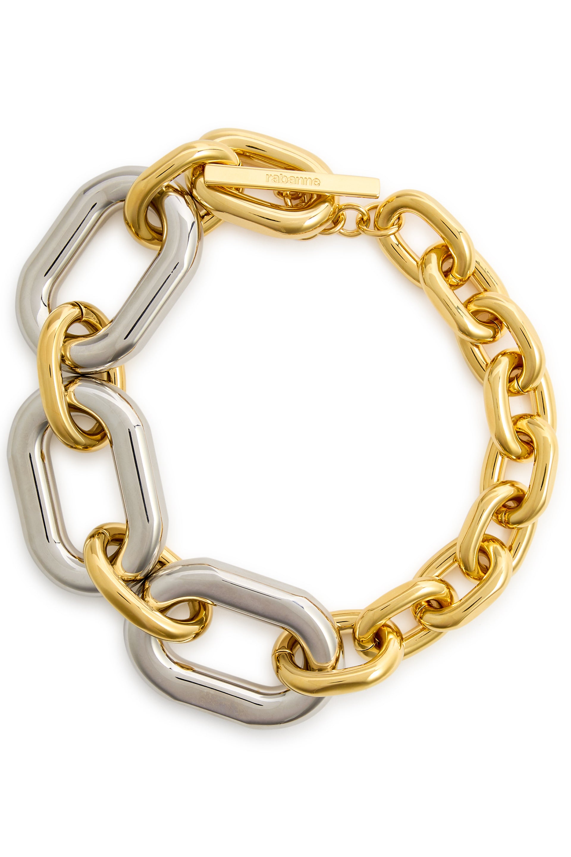 XL Link two-tone chain necklace