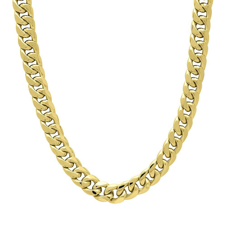 Miami Cuban Link Chain in 14K Yellow Gold, 22"