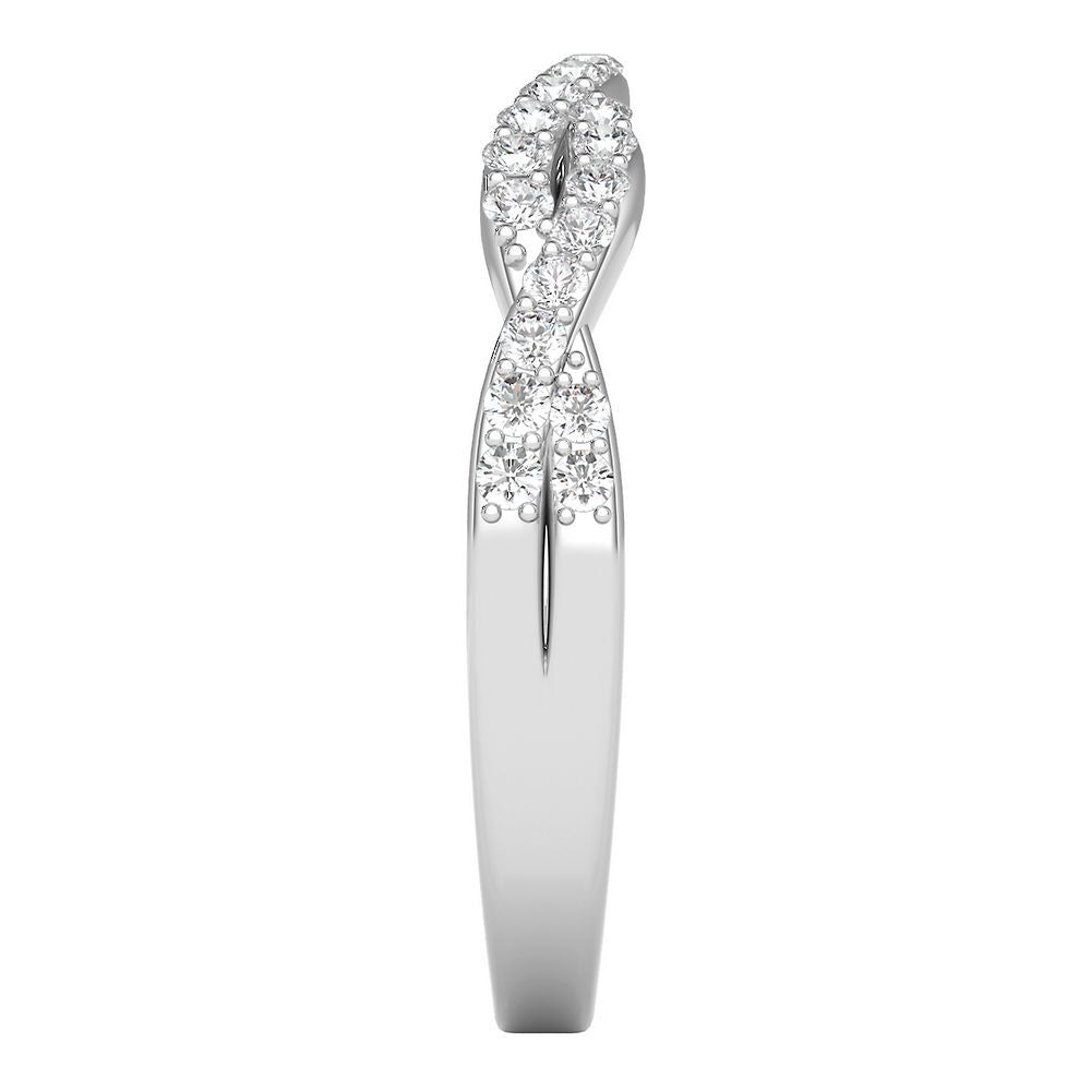 1/5 ct. tw. Diamond Contour Band in 14K White Gold