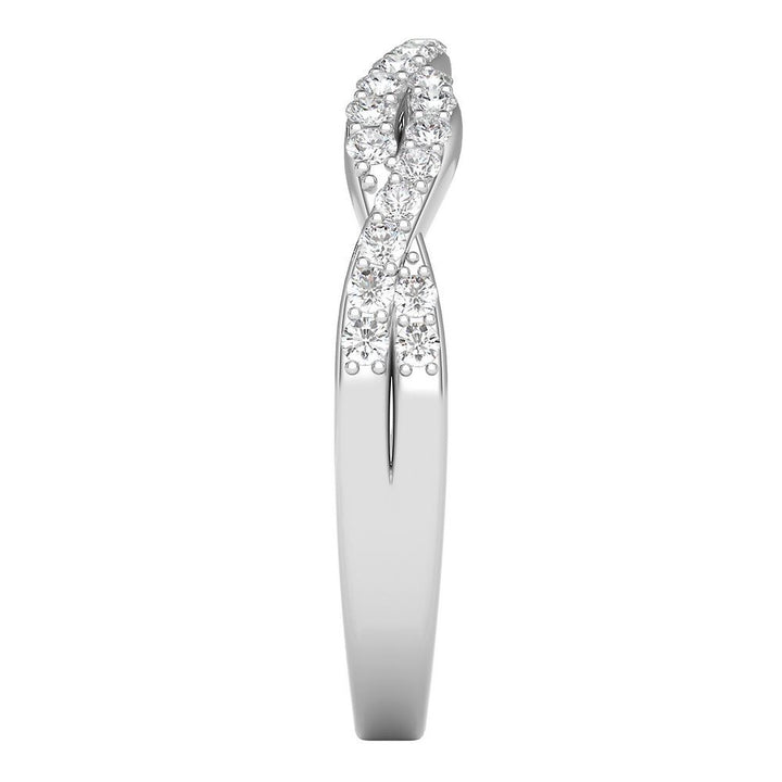 1/5 ct. tw. Diamond Contour Band in 14K White Gold