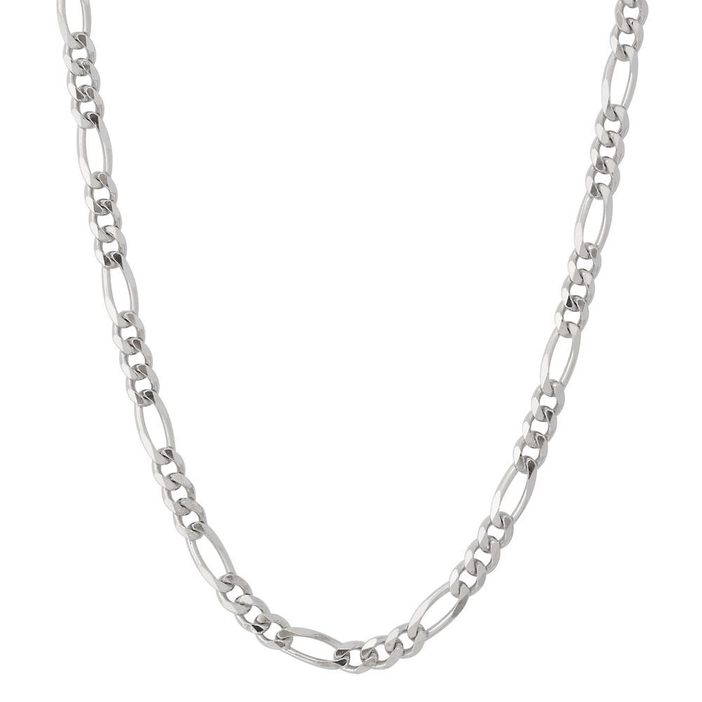 Figaro Chain in Sterling Silver, 24"