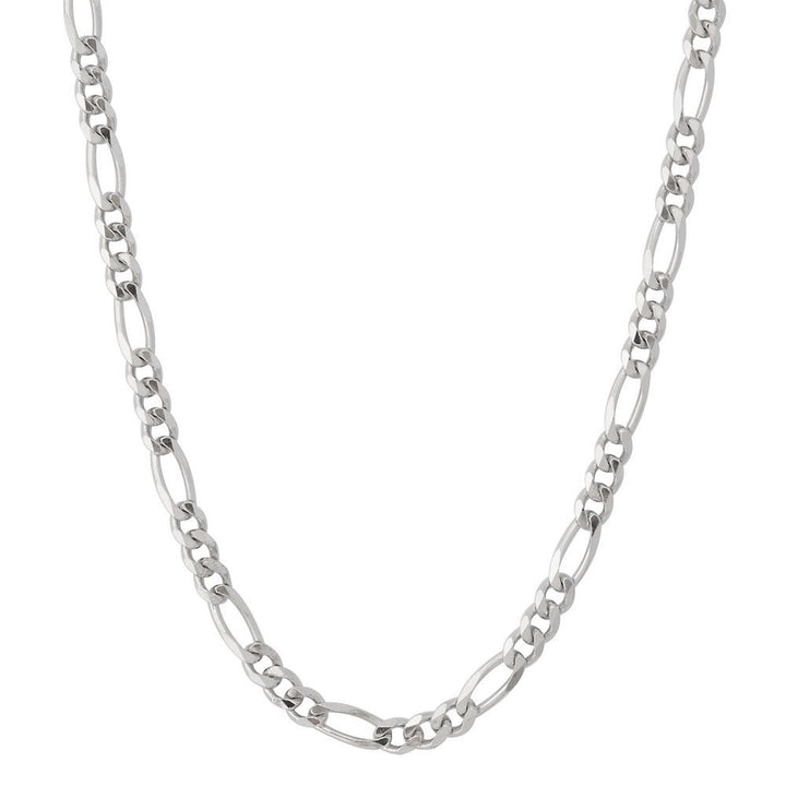 Figaro Chain in Sterling Silver, 24"