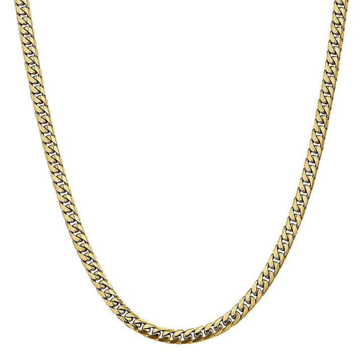 Domed Curb Chain in 14K Yellow Gold, 24"
