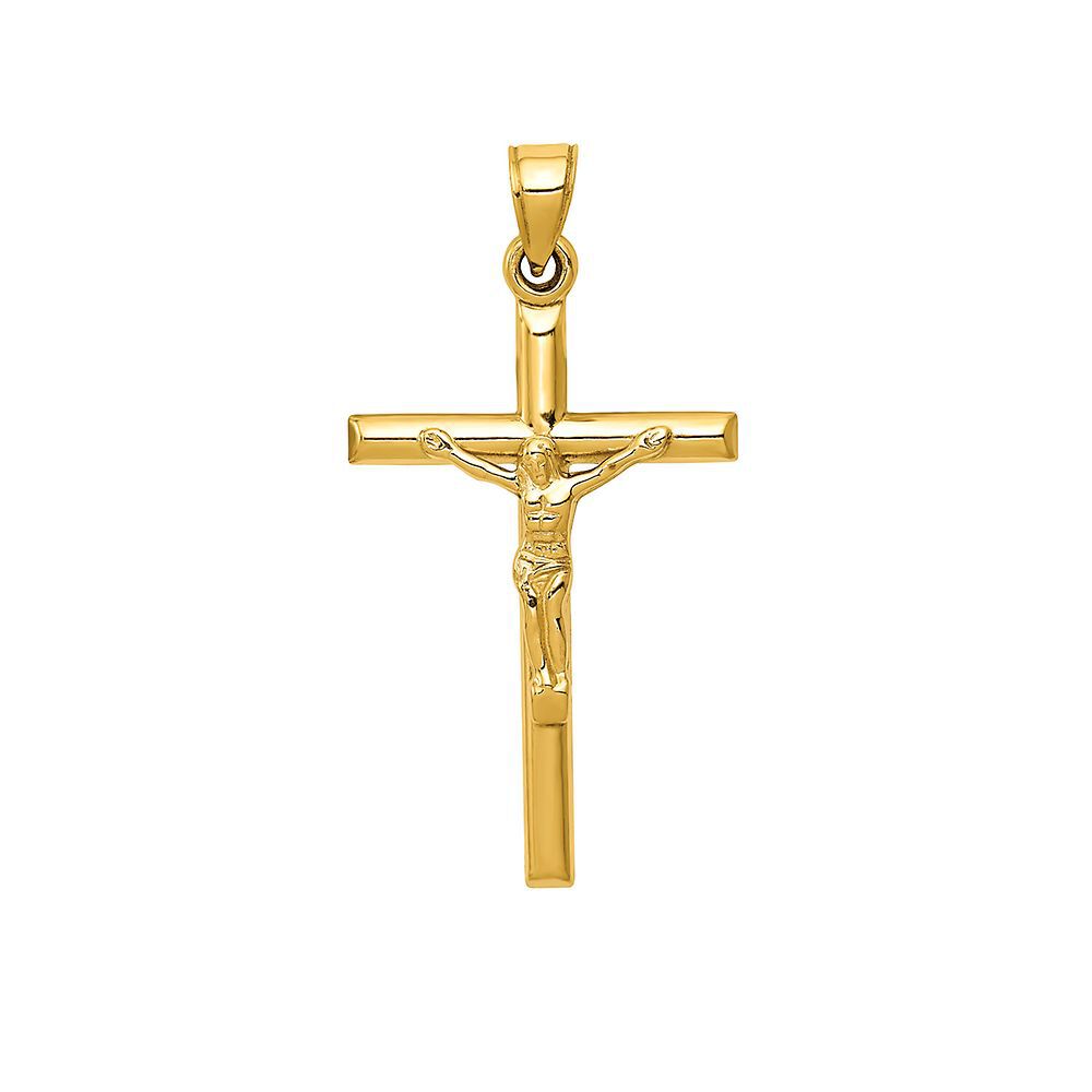 Crucifix Charm in 14K Yellow Gold
