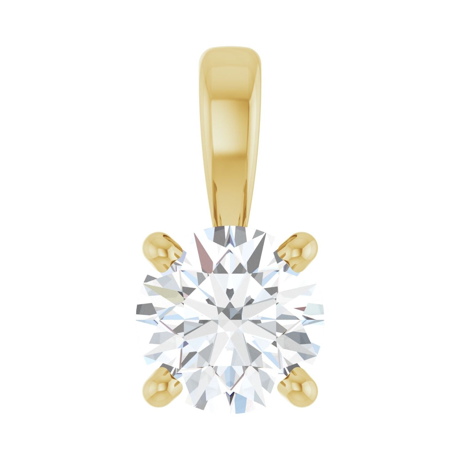 14k Gold 1/3 CT Lab-grown Diamond Pendant
