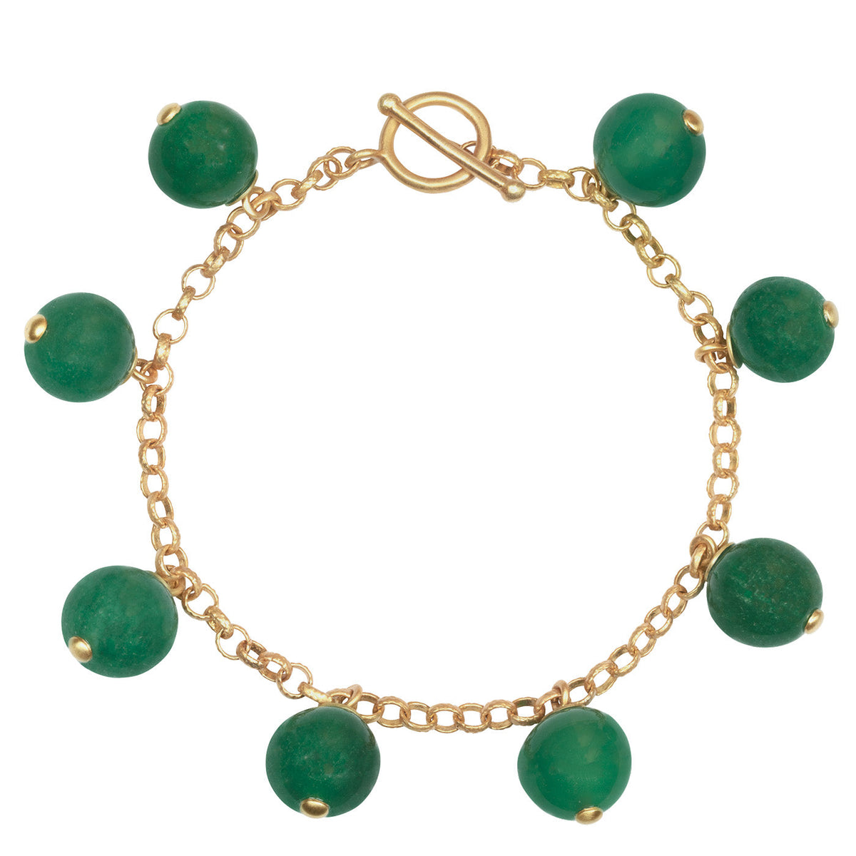 SAIGON GREEN POM-POM BRACELET