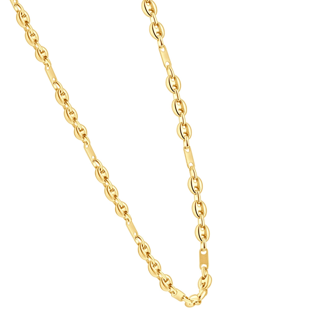 14k Yellow Gold Women's 22' Marine Chain Necklace 14.2 Grams 5.5mm Thick
