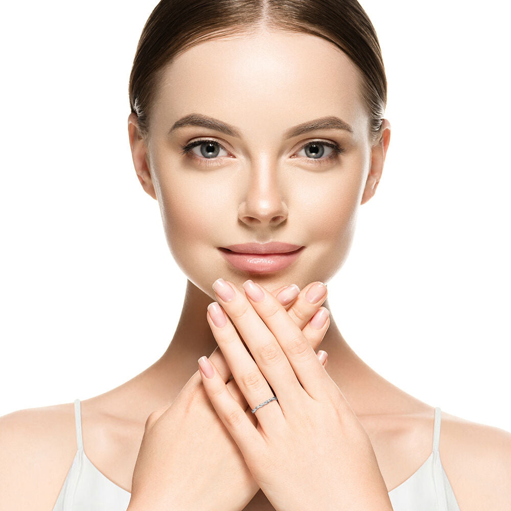 1/10 ct. tw. Diamond Twist Band in 14K White Gold