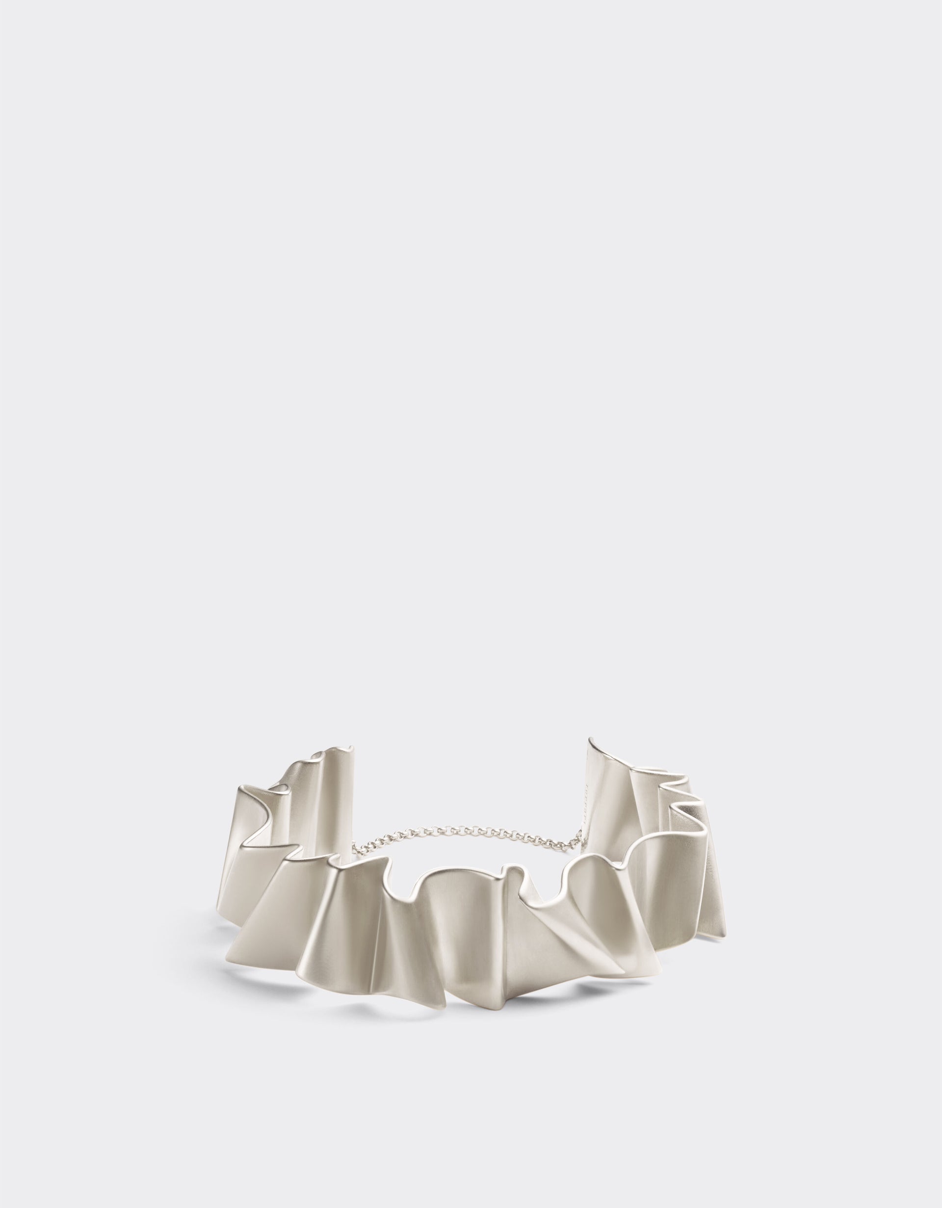 Brass choker with satin palladium finish