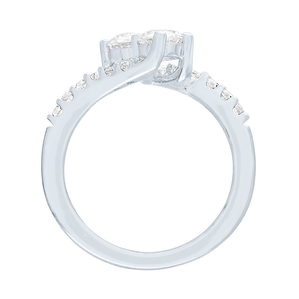 Exclusively Us® Lab Created White Sapphire Ring in Sterling Silver