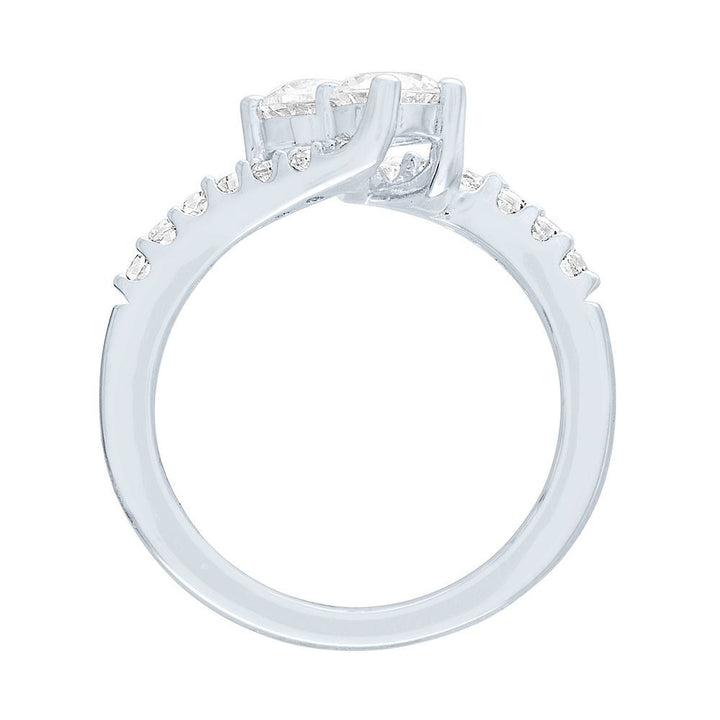 Exclusively Us® Lab Created White Sapphire Ring in Sterling Silver