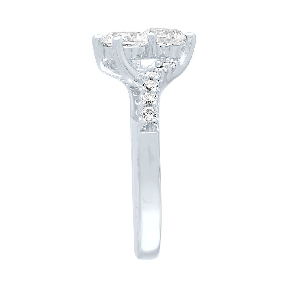 Exclusively Us® Lab Created White Sapphire Ring in Sterling Silver