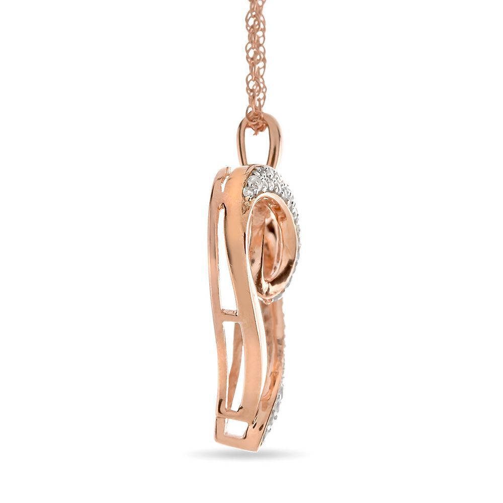 1/4 ct. tw. Diamond Heart Pendant in 10K Rose Gold