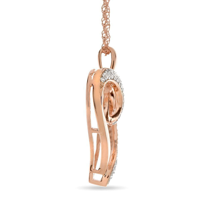 1/4 ct. tw. Diamond Heart Pendant in 10K Rose Gold