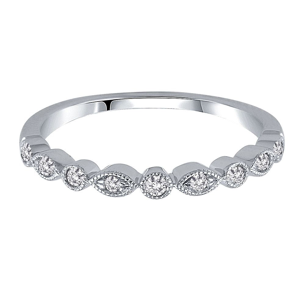 1/8 ct. tw. Diamond Band in 10K White Gold