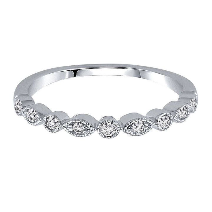 1/8 ct. tw. Diamond Band in 10K White Gold