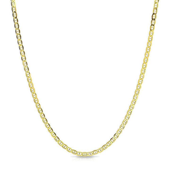 Polished Marine Chain in 14K Yellow Gold, 24"