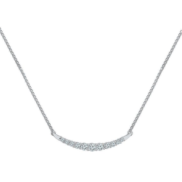 1/2 ct. tw. Diamond Necklace in 10K White Gold