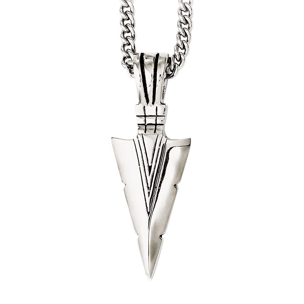 Arrowhead Pendant in Stainless Steel