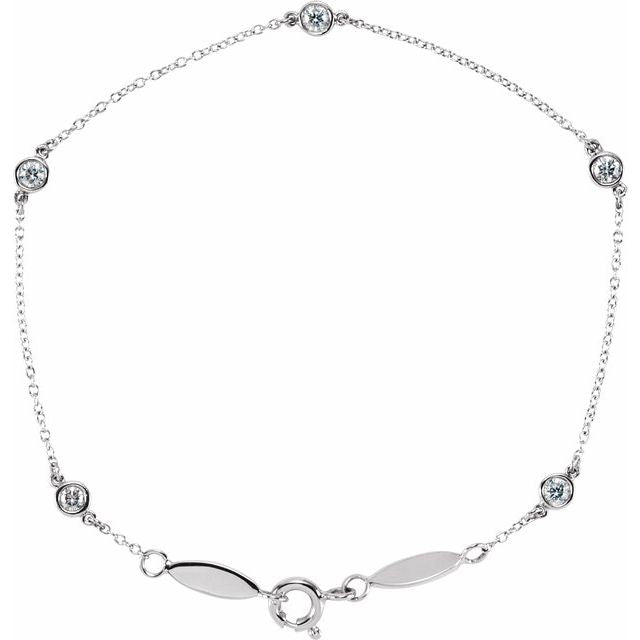 1.3Ct Lab-grown Diamond Bracelet in 14K Yellow Gold
