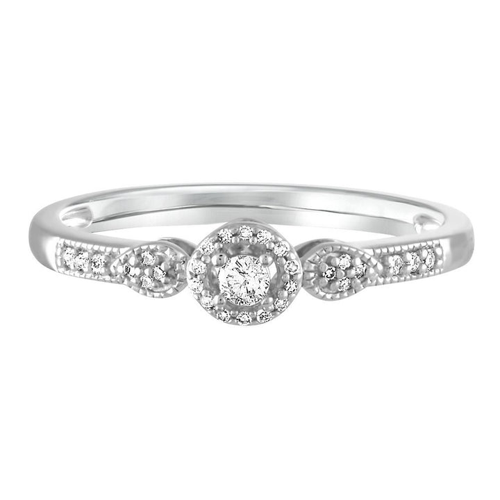 1/10 ct. tw. Diamond Promise Ring in Sterling Silver