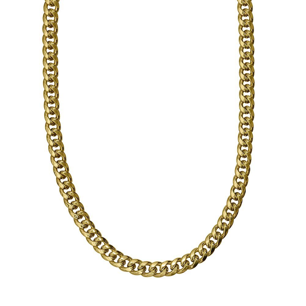 Miami Cuban Link Chain in 14K Yellow Gold, 24"