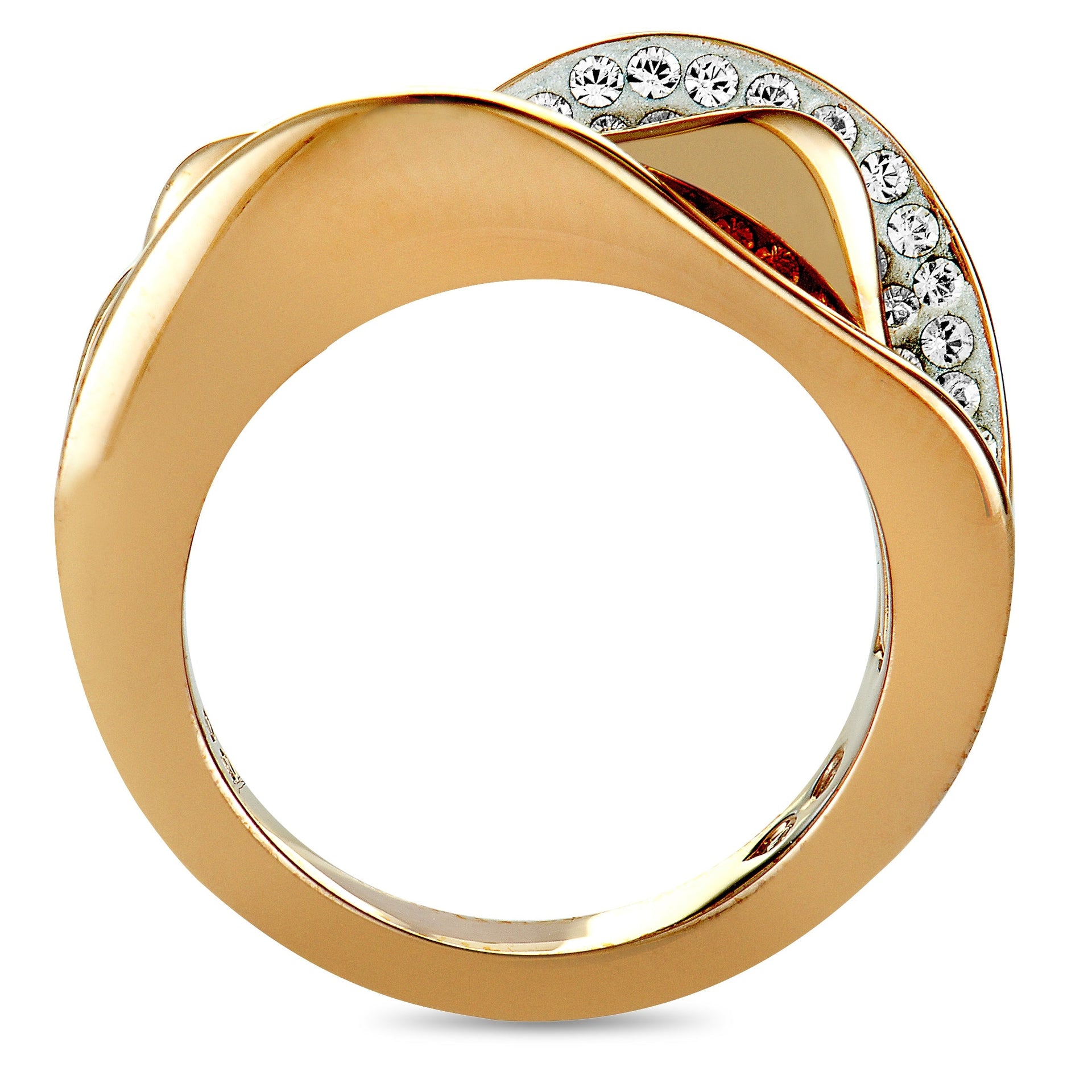 Swarovski Hilly Rose Gold-Plated Crystal Ring