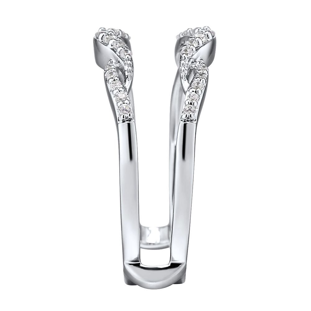 1/4 ct. tw. Diamond Ring Enhancer in 10K White Gold