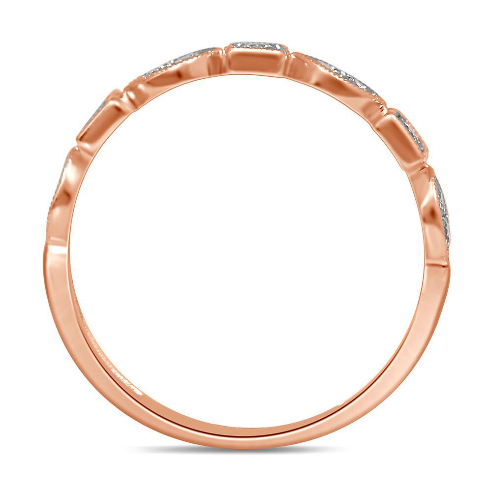 1/7 ct. tw. Diamond Stack Ring in 10K Rose Gold