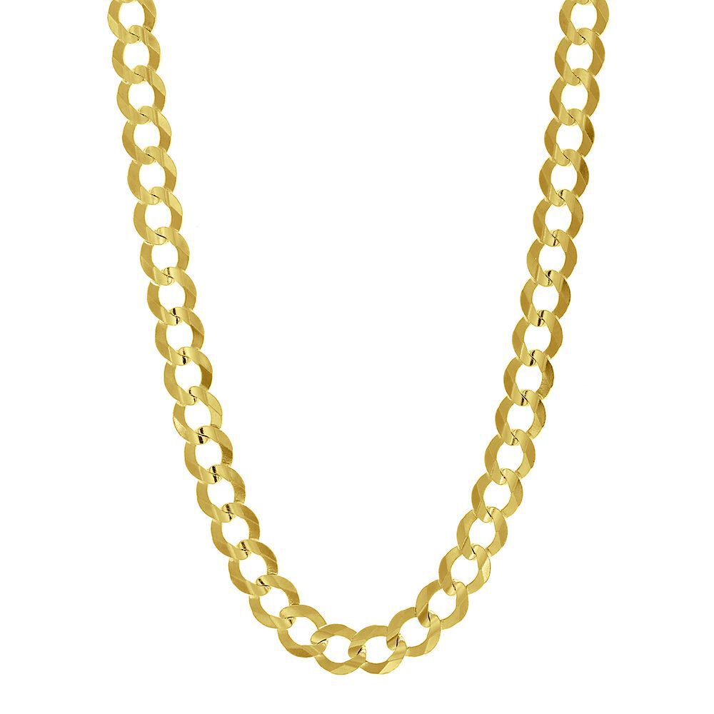 Curb Chain in 14K Yellow Gold, 8.2mm, 24"