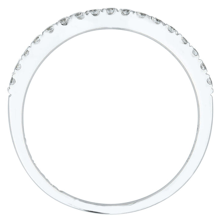 Diamond Contour Band in 14K White Gold (1/5 ct. tw.)