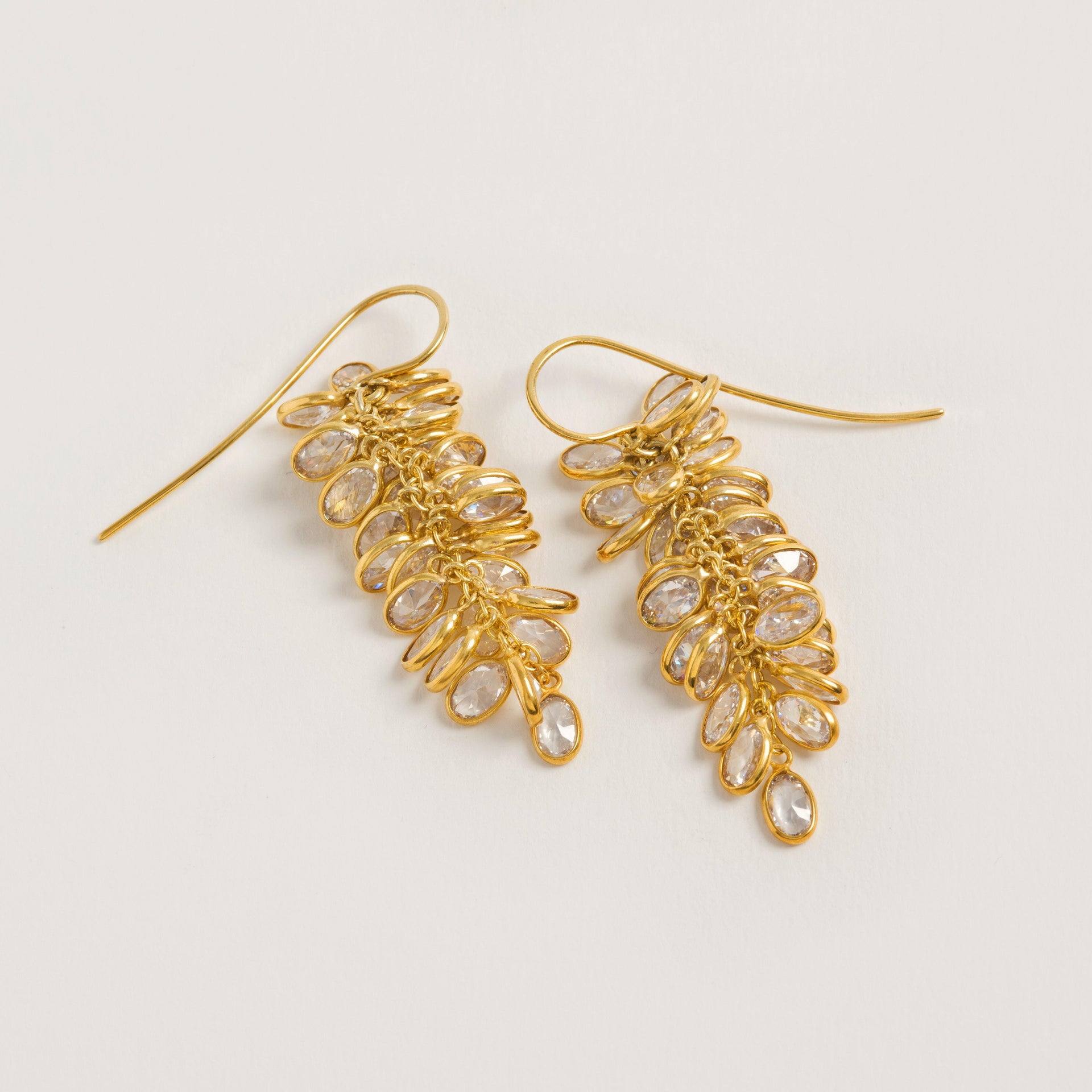 22Ct Gold Midi Crystal Drops
