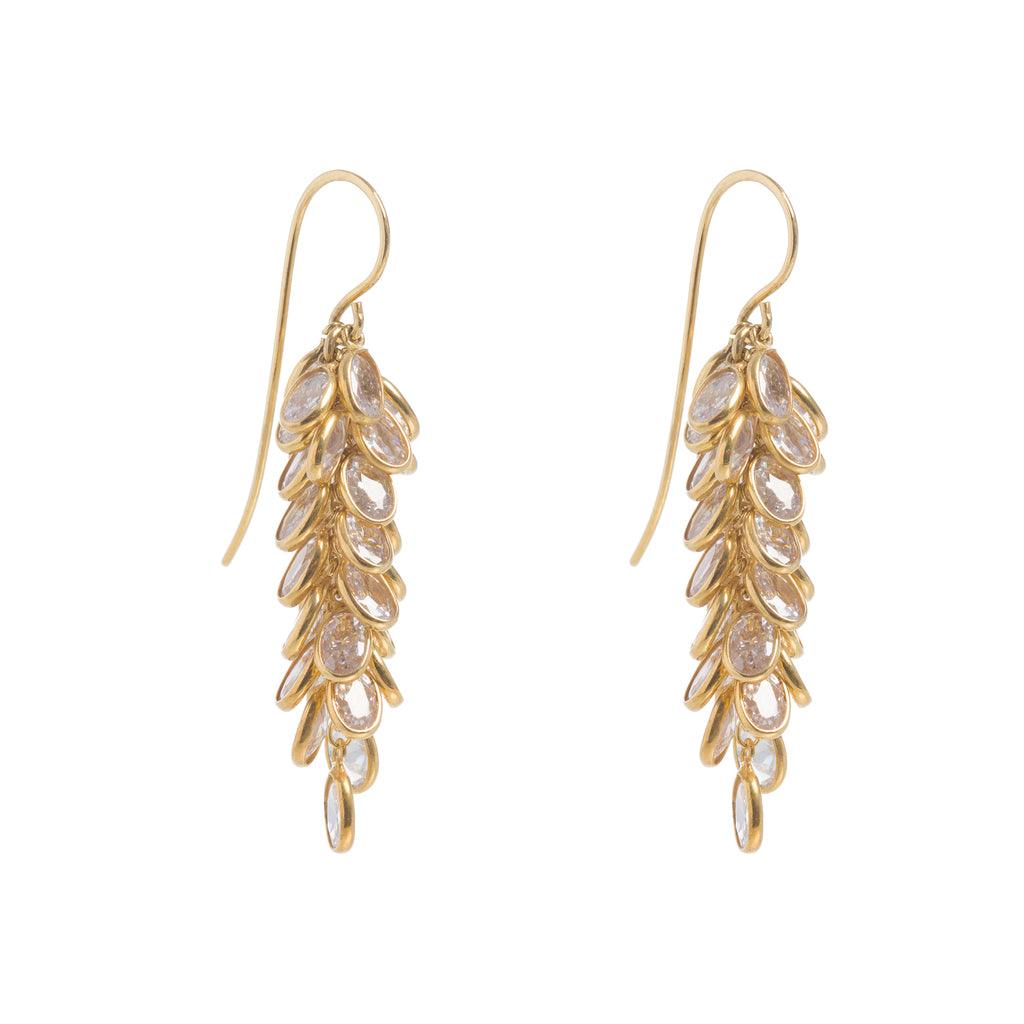 22Ct Gold Midi Crystal Drops
