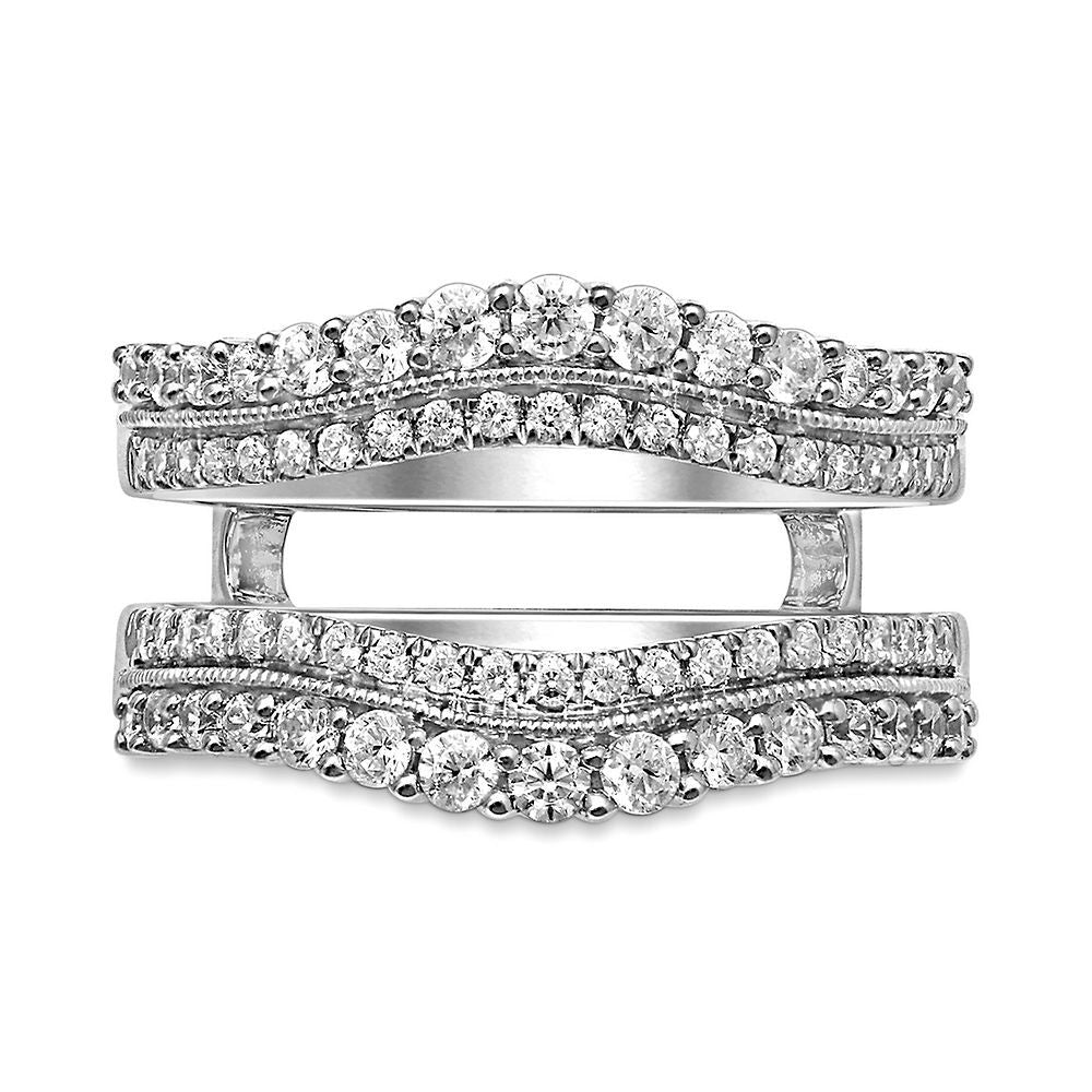 3/4 ct. tw. Diamond Ring Enhancer in 14K White Gold
