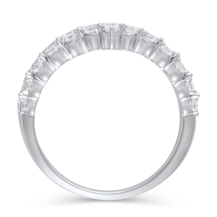 3/8 ct. tw. Diamond Contour Band in 14K White Gold