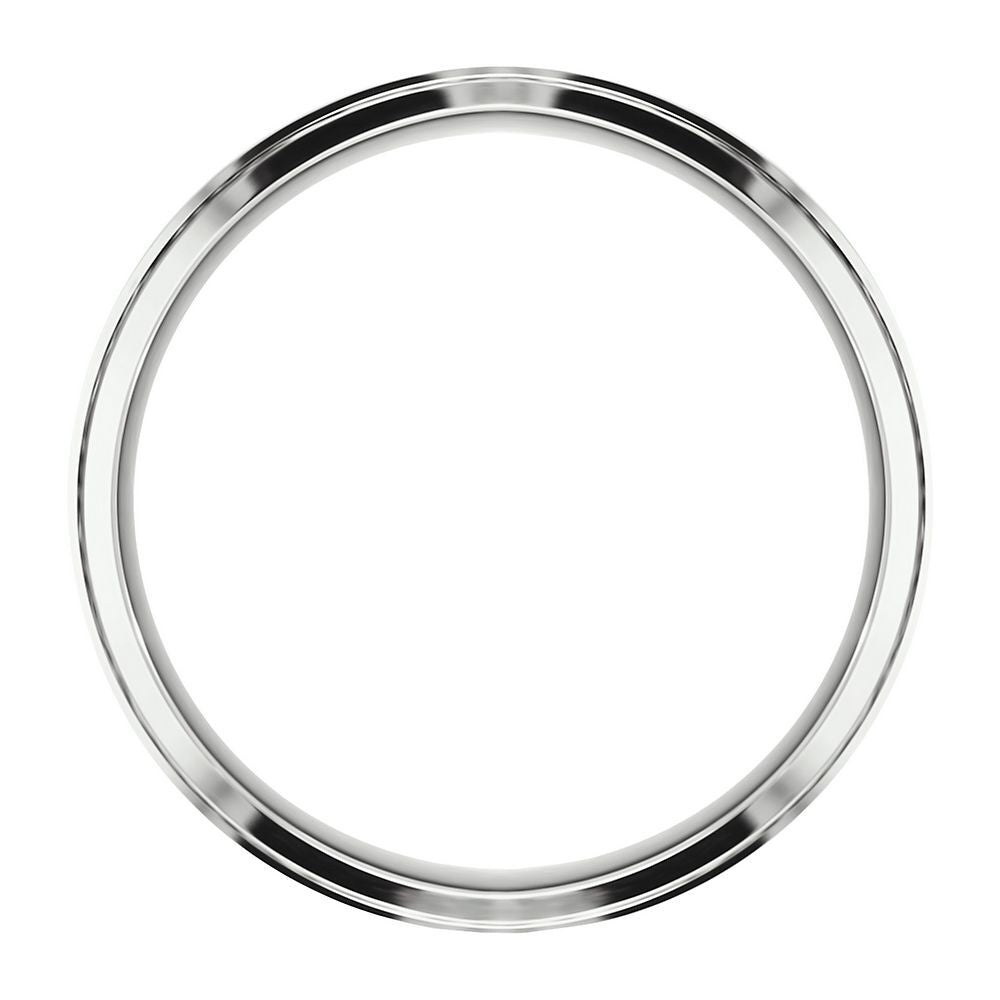 Wedding Band in 10K White Gold, 8MM