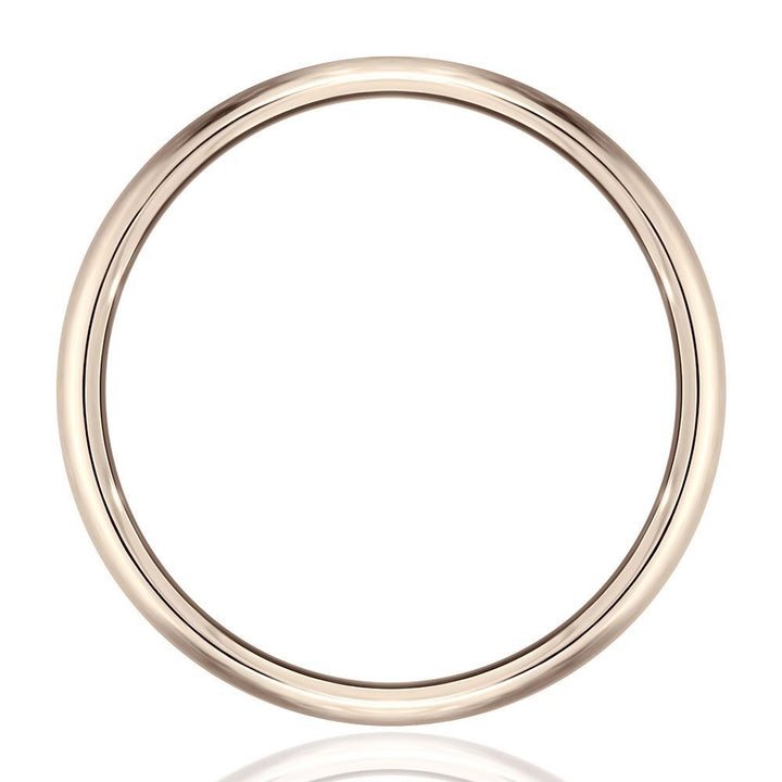 Wedding Band in 14K Rose Gold, 6.5MM