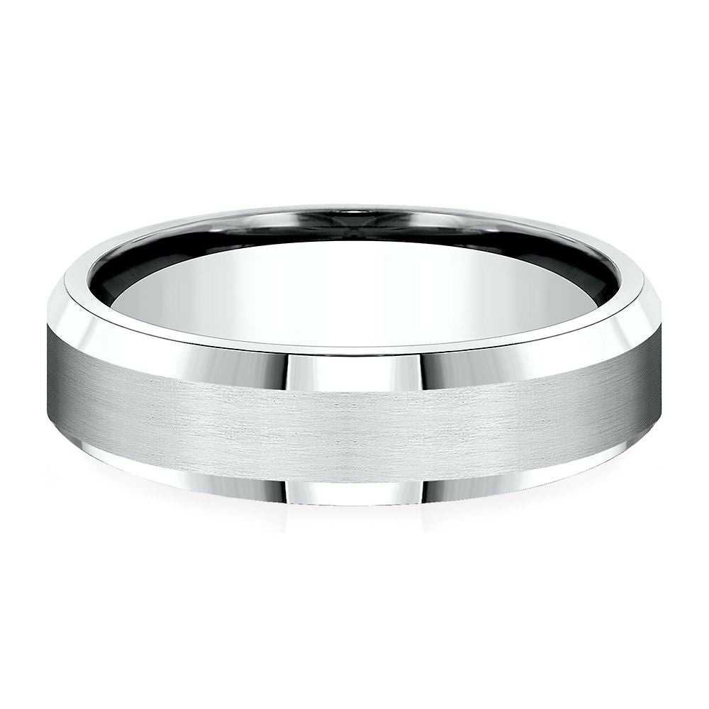 Wedding Band in 14K White Gold, 6.5MM