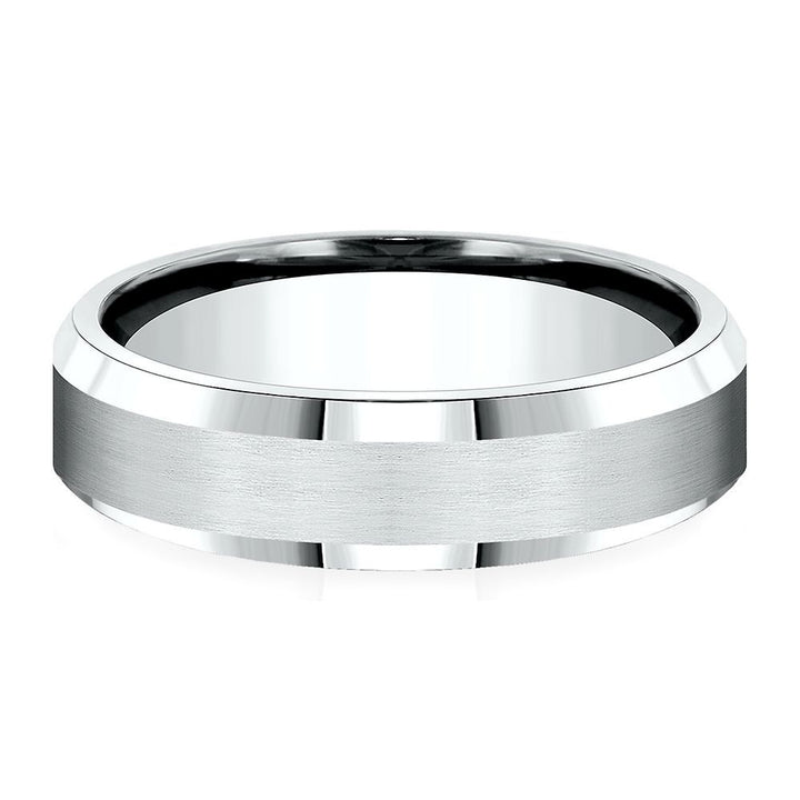 Wedding Band in 14K White Gold, 6.5MM