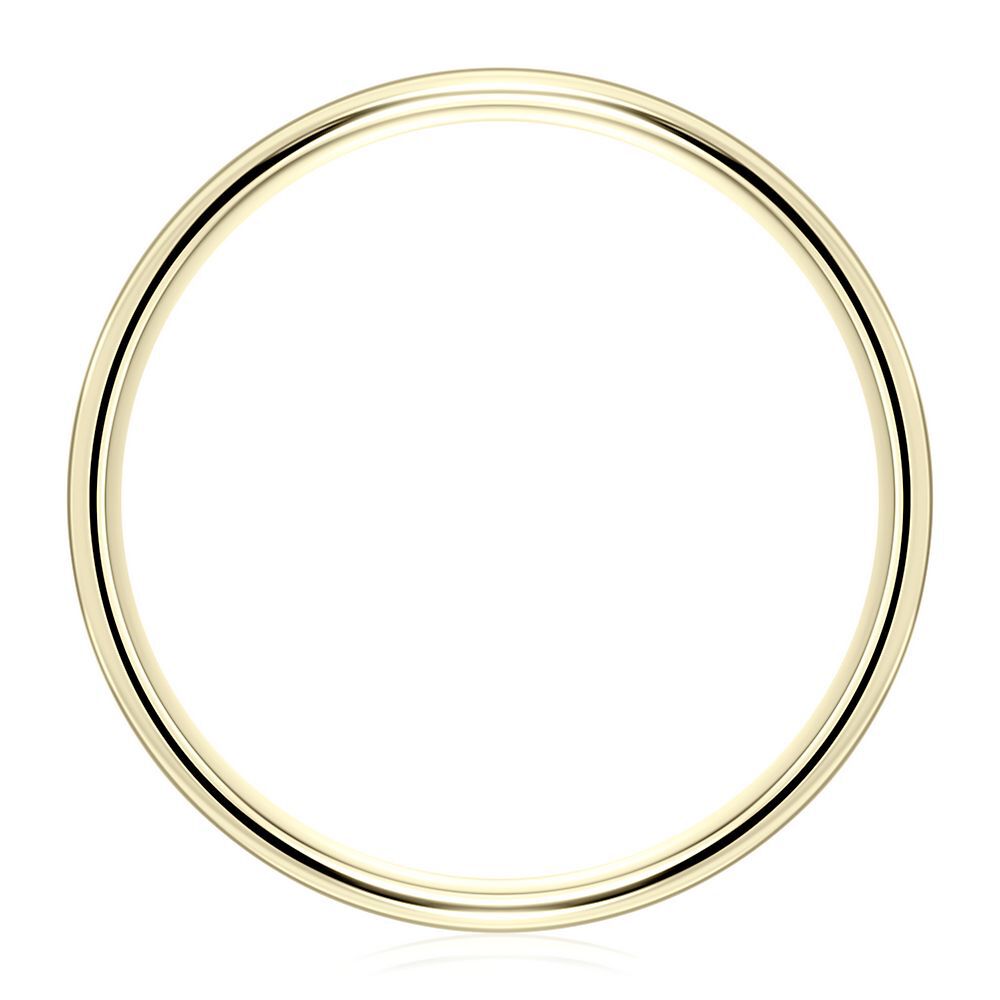 Wedding Band in 14K Yellow Gold, 6.5MM