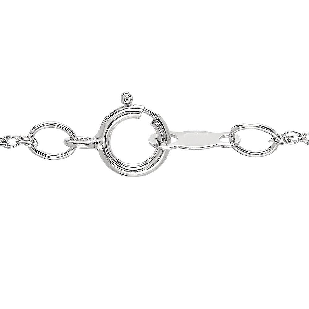 Mother & Child Diamond Heart Pendant in Sterling Silver