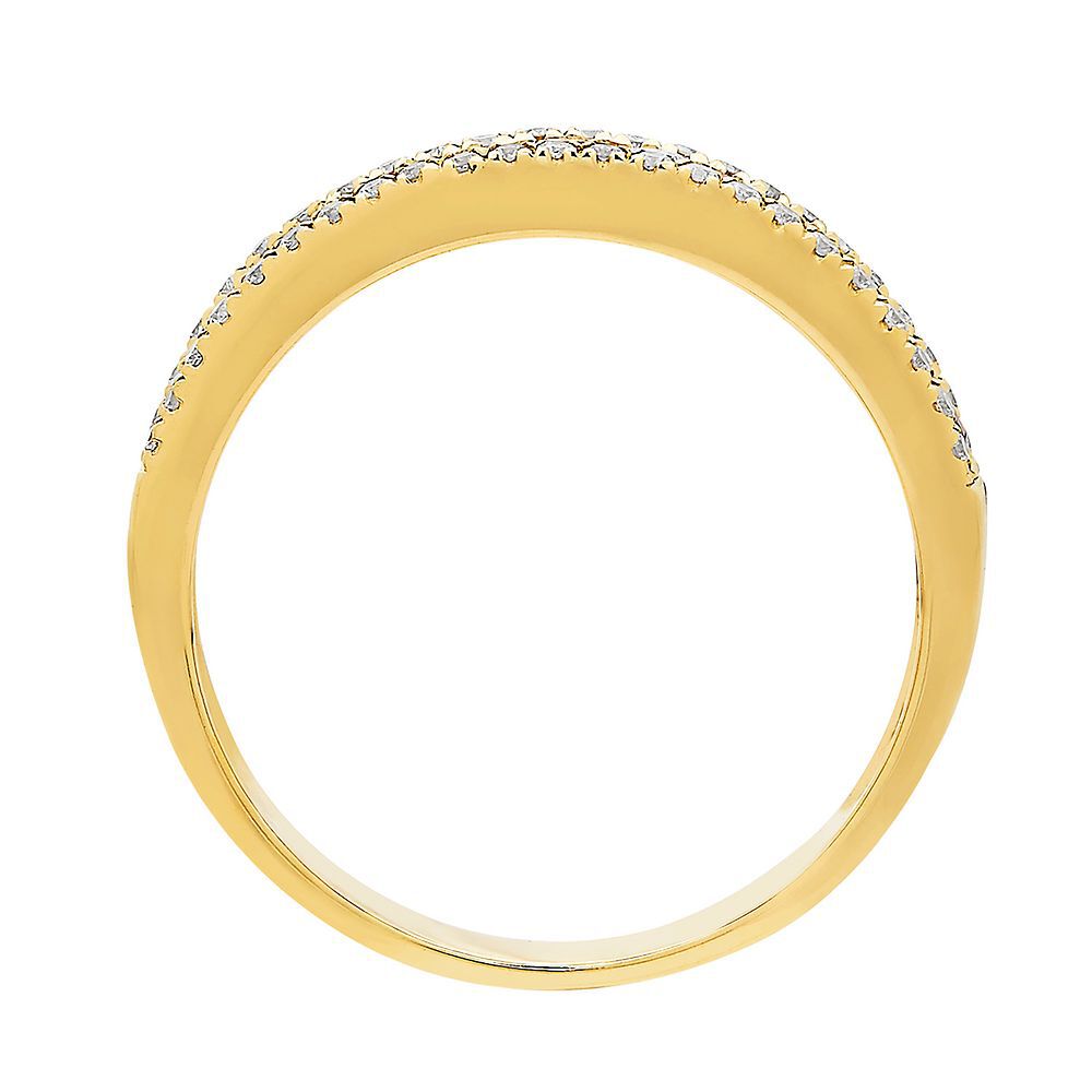 Ruby & 1/3 ct. tw. Diamond Band in 10K Yellow Gold