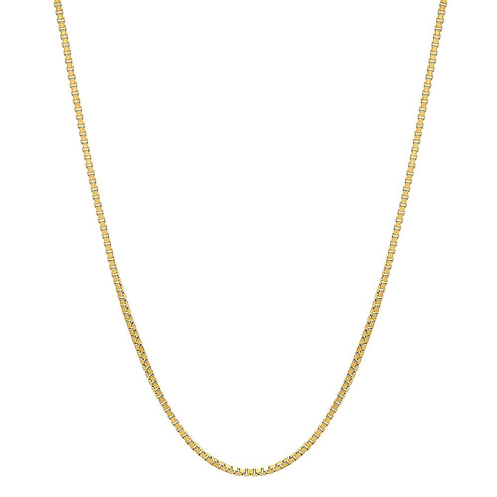 Box Chain in 14K Yellow Gold, 18"