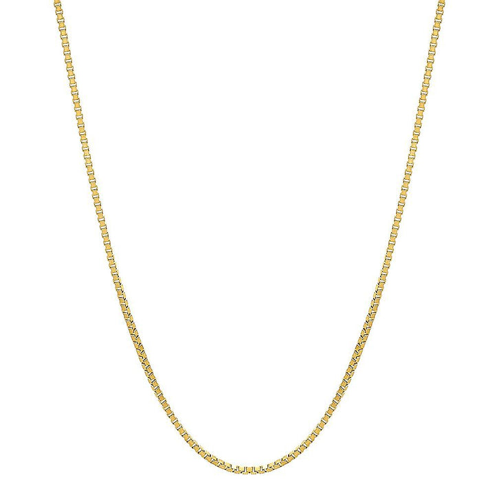 Box Chain in 14K Yellow Gold, 18"