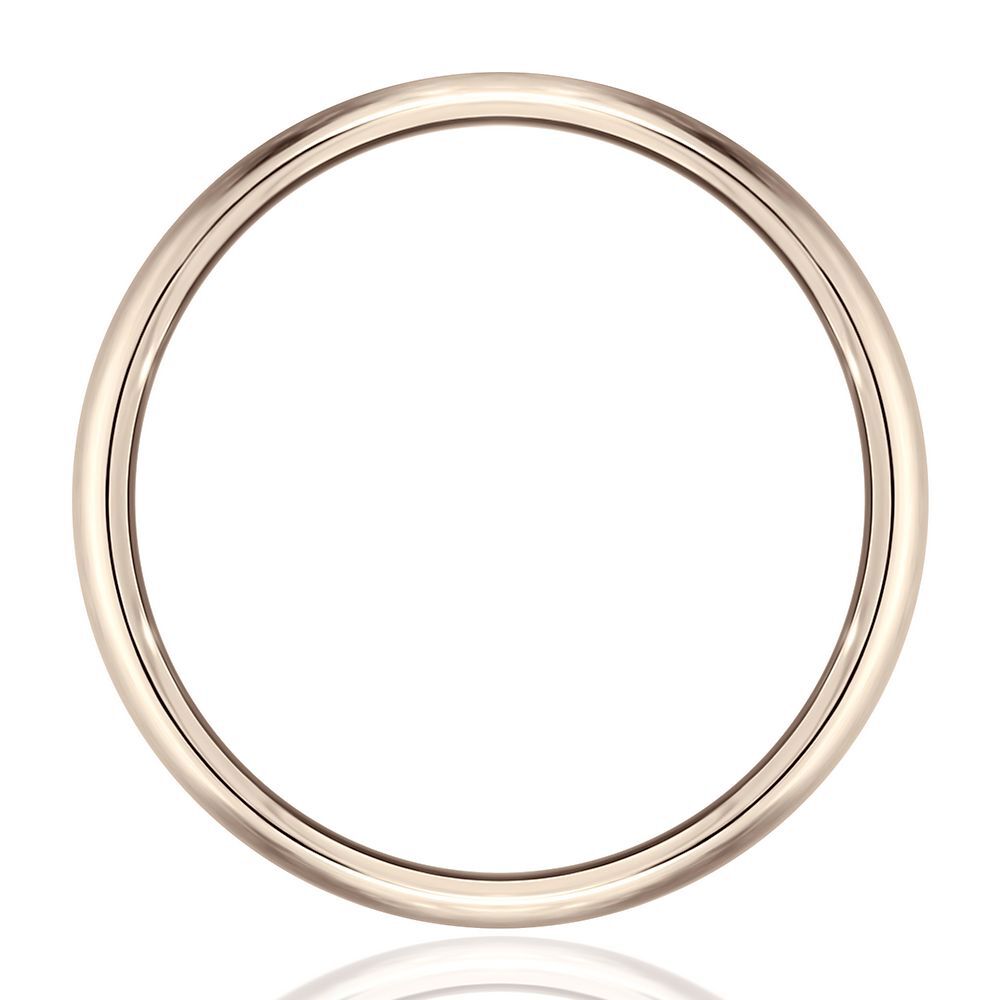 Wedding Band in 14K Rose Gold, 6.5MM